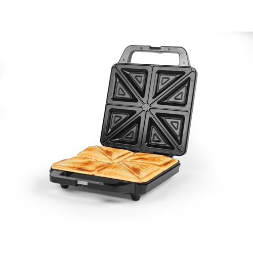Salter Sandwich Toaster – Non-Stick Deep Fill Toastie Maker, Cook 4 Toasted Sandwiches Together, Extra Thick 4 Slice Grill Press, Automatic Temperature Control, Cool Touch Handle, Easy Clean, 1600W Salter Sandwich Toaster – Non-Stick Deep Fill Toastie Maker, Cook 4 Toasted Sandwiches Together, Extra Thick 4 Slice Grill Press, Automatic Temperature Control, Cool Touch Handle, Easy Clean, 1600W von SALTER
