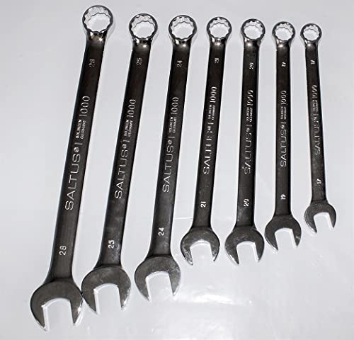 SALTUS CV-Ring-Maulschlüssel Satz Set 7-tlg Schlüsselsatz Ringschlüssel 17-28 mm von SALTUS