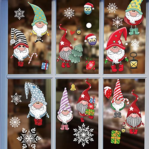 SALUOKE Fensterbilder Weihnachten Selbstklebend, Gnome Weihnachtsmann Schneeflocke Fensteraufkleber, Weihnachtsdeko Winter Fensterdeko Entfernbarer Elektrostatischer Aufkleber Sticker Türaufkleber SALUOKE Fensterbilder Weihnachten Selbstklebend, Gnome Weihnachtsmann Schneeflocke Fensteraufkleber, Weihnachtsdeko Winter Fensterdeko Entfernbarer Elektrostatischer Aufkleber Sticker Türaufkleber von SALUOKE
