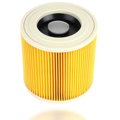 SALUTUY Staubsauger Filterelement, Filterelement Perfekter Ersatz für Langzeitgebrauch für MV3 MV2 A2004 A2054 A2204 A2656 für KARCHER A/WD Serie von SALUTUY