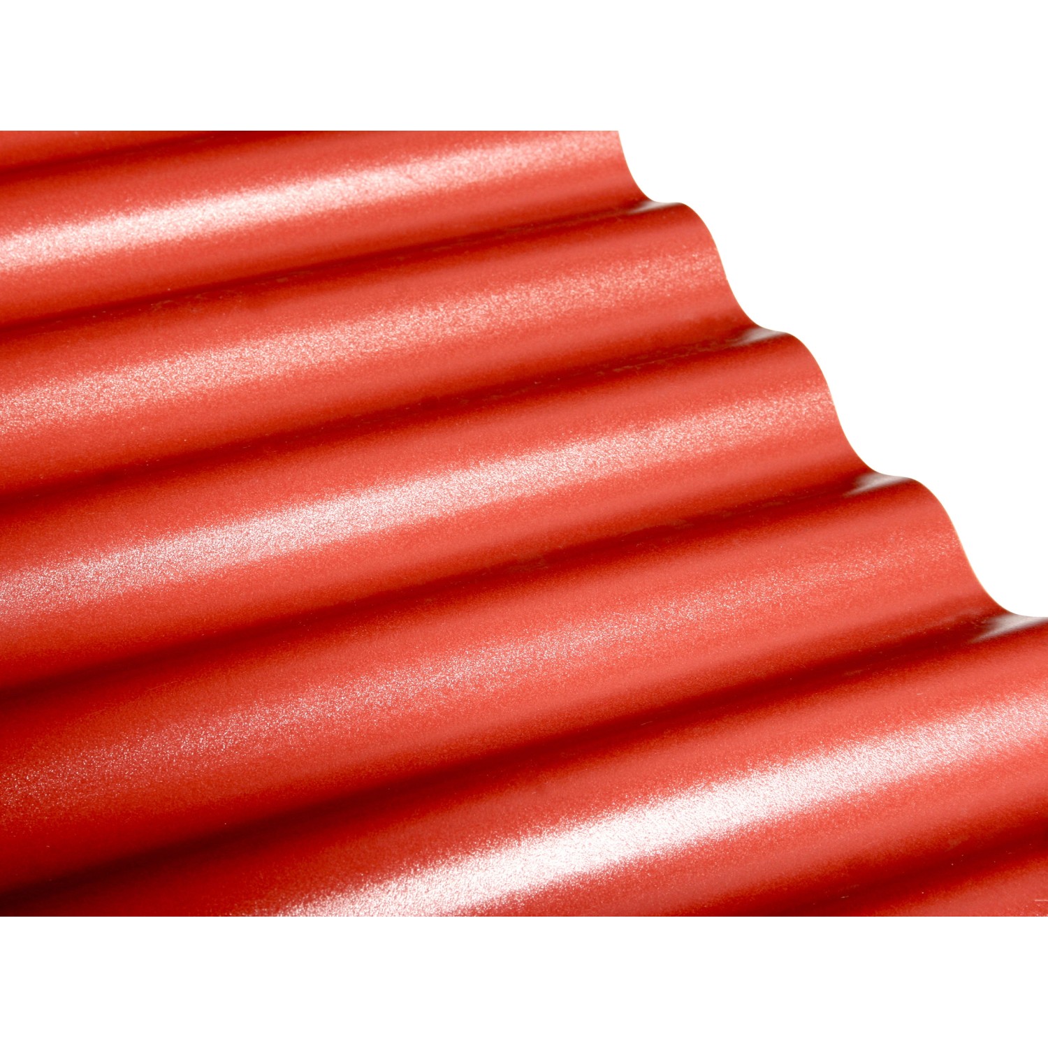 PVC-Wellplatte Sinus 76/18 Rot 80 cm x 120 cm Stärke: 1,2 mm von SALUX