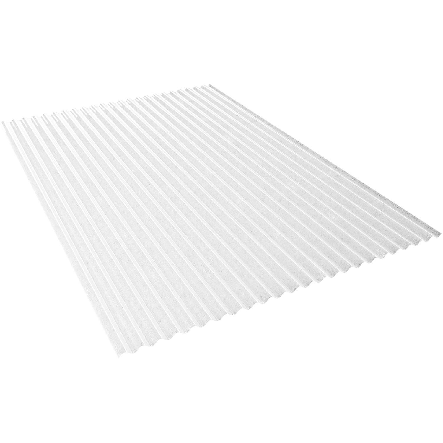 Salux Wellplatte Sinus 32/09 PVC Frost Klar 120 cm x 75 cm Stärke: 0,8 mm von SALUX