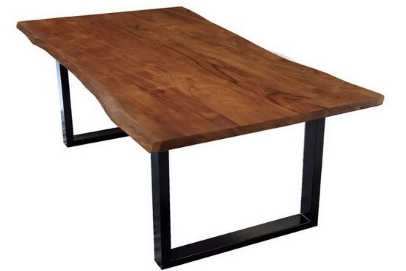 SAM® Esstisch Quarto, massives Akazienholz mit natürlicher Baumkante, 26mm, Metallgestell von SAM®