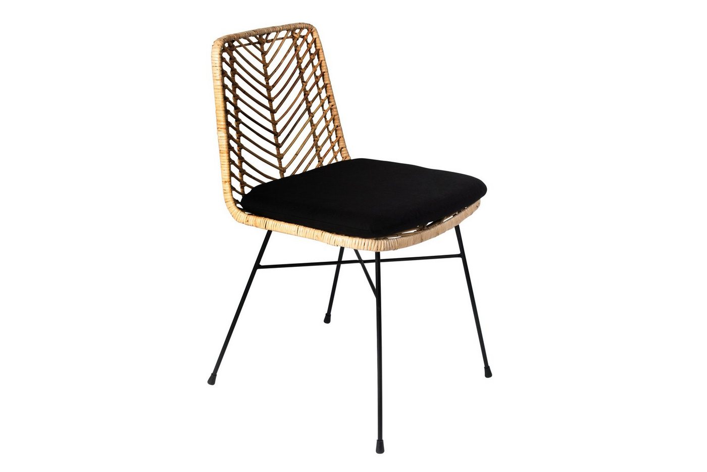 SAM® Esszimmerstuhl Ottawa, Trendiger Rattanstuhl, geflochtenes Design, Metallgestell von SAM®