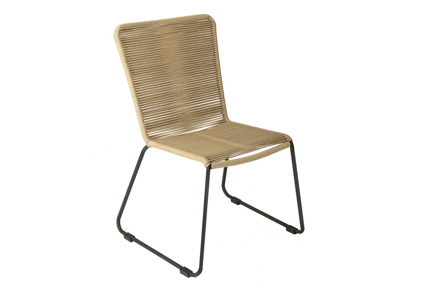 SAM® Gartenstuhl Asra, Outdoor-Seilstuhl, Farbe Taupe, mit Eisen-Gestell von SAM®