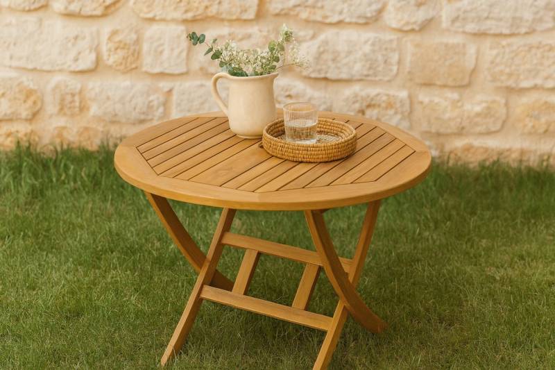 SAM® Gartentisch Justine, massives Akazienholz, klappbar, geölt von SAM®