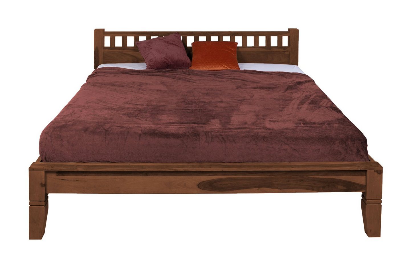 SAM® Massivholzbett Phuket, Doppelbett, massives Sheesham-Holz, sehr robust, Handfertigung von SAM®