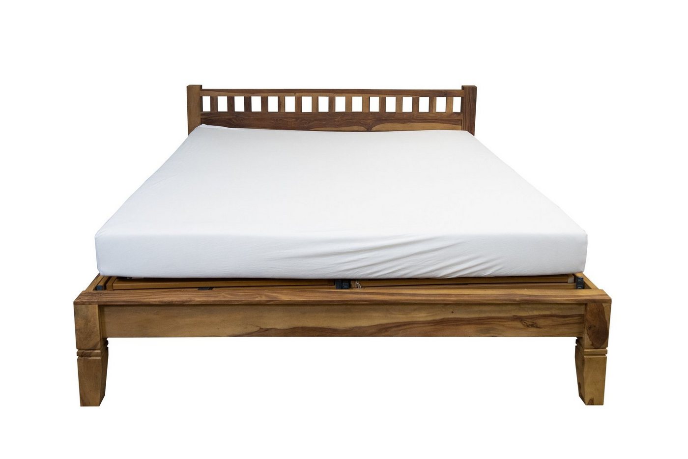SAM® Massivholzbett Phuket, Doppelbett aus geflochtenem Loom, sehr robust, Handfertigung von SAM®