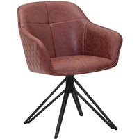 Esszimmer Drehstuhl, Stoffbezug Wildlederoptik Metallgestell elbe von SAM OUTILLAGE