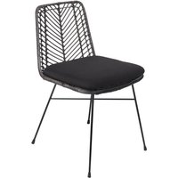 Sam Outillage - Esszimmerstuhl Korbstuhl Rattan Farbe anthrazit inkl. Sitzkissen detroit Sam Outillage - Esszimmerstuhl Korbstuhl Rattan Farbe anthrazit inkl. Sitzkissen detroit von SAM OUTILLAGE