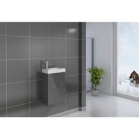 Sam Outillage - Gäste-WC Waschbecken 40 x 22 cm grau Vega von SAM OUTILLAGE