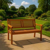 Gartenbank Akazie 110 cm 2-Sitzer Sitzbank coruna von SAM OUTILLAGE