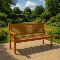 Gartenbank Akazie 150 cm 3-Sitzer Sitzbank CORUNA von SAM OUTILLAGE