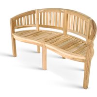 Sam Outillage - Gartenbank Bananenbank Teak 150 cm 3 Sitzer Bananenbank banana von SAM OUTILLAGE