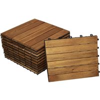 Holzfliesen Set 11 Stück = 1 m² Akazie Modell 01 Holzfliesen Set 11 Stück = 1 m² Akazie Modell 01 von SAM OUTILLAGE
