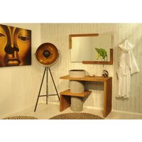 Sam Outillage - Badmöbel Set 2tlg Waschtisch Holz Natursteinbecken lombok Sam Outillage - Badmöbel Set 2tlg Waschtisch Holz Natursteinbecken lombok von SAM OUTILLAGE
