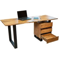 Sam Outillage - Baumkante Schreibtisch massiv Akazie natur 170 x 76 schwarz Nara Sam Outillage - Baumkante Schreibtisch massiv Akazie natur 170 x 76 schwarz Nara von SAM OUTILLAGE