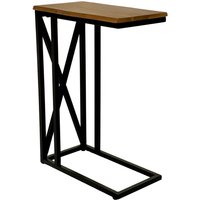 Sam Outillage - Beistelltisch Laptoptisch massiv nussbaum 47,5x27x67,5 cm Akazie schwarz granada von SAM OUTILLAGE