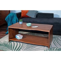 Sam Outillage - Couchtisch mit Ablage Akazie massiv 115 x 55 x 45 cm nussbaumfarben ada von SAM OUTILLAGE