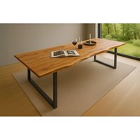 Sam Outillage - Esstisch Baumkante massiv Akazie natur 280 x 100 schwarz quinn Sam Outillage - Esstisch Baumkante massiv Akazie natur 280 x 100 schwarz quinn von SAM OUTILLAGE