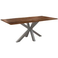 Sam Outillage - Esstisch Baumkante massiv Akazie nussbaum 180 x 90 silber felina Sam Outillage - Esstisch Baumkante massiv Akazie nussbaum 180 x 90 silber felina von SAM OUTILLAGE