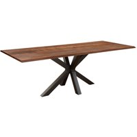 Sam Outillage - Esstisch Baumkante massiv Akazie nussbaum 300 x 100 schwarz spyro von SAM OUTILLAGE