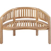 Sam Outillage - Gartenbank Bananenbank Teak 120 cm 2 Sitzer Bananenbank banana von SAM OUTILLAGE