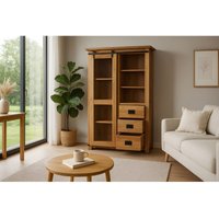 Sam Outillage - Highboard Vitrine 175 x 100 x 45 cm Akazienholz massiv naturfarben libro Sam Outillage - Highboard Vitrine 175 x 100 x 45 cm Akazienholz massiv naturfarben libro von SAM OUTILLAGE