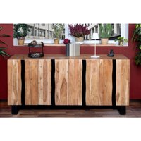 Sideboard Baumkante 180 x 85 x 45 cm Akazienholz massiv naturfarben Kyoto ii Sideboard Baumkante 180 x 85 x 45 cm Akazienholz massiv naturfarben Kyoto ii von SAM OUTILLAGE