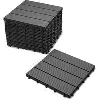 Sam Outillage - Terrassenfliesen wpc anthrazit 1m ² Stecksystem 11 Stück Roma Sam Outillage - Terrassenfliesen wpc anthrazit 1m ² Stecksystem 11 Stück Roma von SAM OUTILLAGE