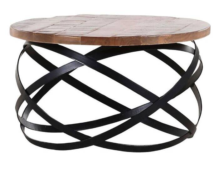 Couchtisch SAM 60 cm braun/ schwarz von SAM-Stil-Art-Möbel