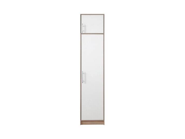 Deine Möbel 24 Kleiderschrank Kleiderschrank SAM SR5 SAM-Kollektion Drehtürenschrank Schlafzimmer (Set, 2-St., Garderobensystem Artisan Anthrazit Weiß Eiche Sonoma) Drehtürenschrank 50 cm breit mit Garderobe Flur, weiß von SAM-Stil-Art-Möbel