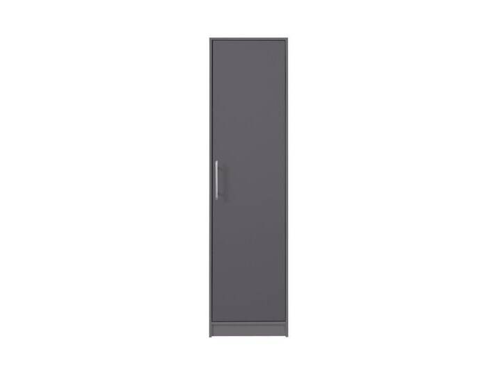 Deine Möbel 24 Kleiderschrank Kleiderschrank SAM SR5 SAM-Kollektion Drehtürenschrank Schlafzimmer (Set, 2-St., Garderobensystem Artisan Anthrazit Weiß Eiche Sonoma) Drehtürenschrank 50 cm breit mit Garderobe Flur, grau von SAM-Stil-Art-Möbel