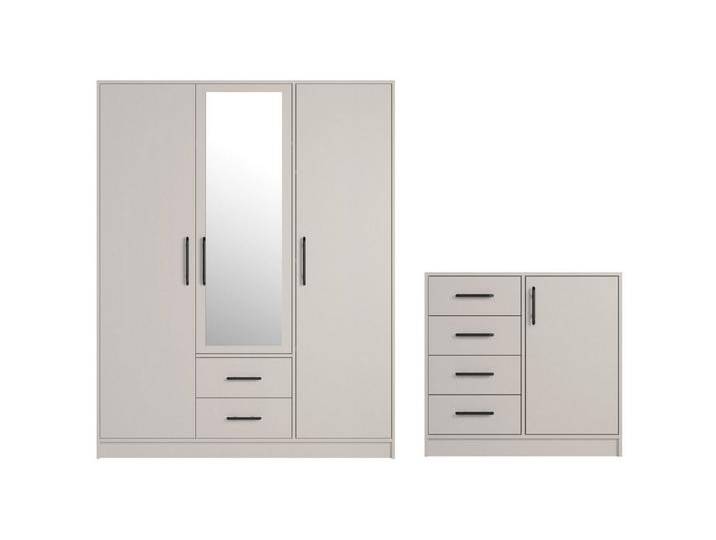 Deine Möbel 24 Schlafzimmer-Set SAM C Flur Schlafzimmer, (Set, 2-tlg., Eiche Artisan Weiß Matt Sonoma Anthrazit Cashmere) von SAM-Stil-Art-Möbel