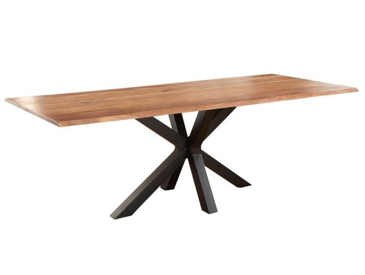 Esstisch Baumkante massiv Akazie natur 300 x 100 schwarz SPYRO Esstisch Baumkante massiv Akazie natur 300 x 100 schwarz SPYRO von Möbelliebling