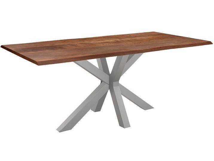 Esstisch Baumkante massiv Akazie nussbaum 220 x 100 silber SPYRO Esstisch Baumkante massiv Akazie nussbaum 220 x 100 silber SPYRO von Möbelliebling