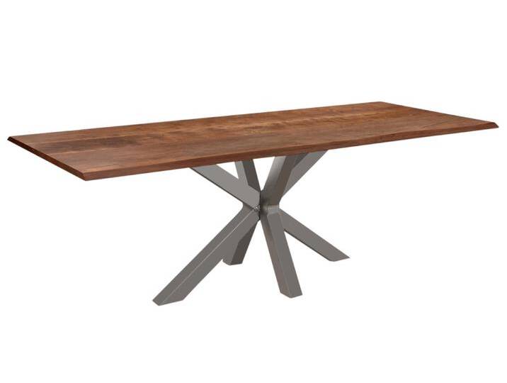 Esstisch Baumkante massiv Akazie nussbaum 280 x 100 silber SPYRO Esstisch Baumkante massiv Akazie nussbaum 280 x 100 silber SPYRO von Möbelliebling