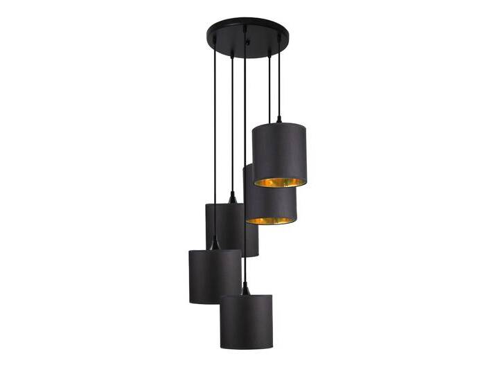 Loft46 Hängelampe Sam 5-Lichter Schwarz Plastik 40x40x125 cm NADUVI von SAM-Stil-Art-Möbel