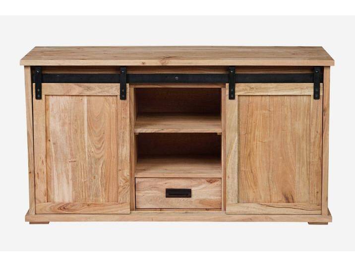 Lowboard 128 x 45 x 70 cm Akazienholz massiv naturfarben ohne Baumkante LIAN 4 Lowboard 128 x 45 x 70 cm Akazienholz massiv naturfarben ohne Baumkante LIAN 4 von Möbelliebling