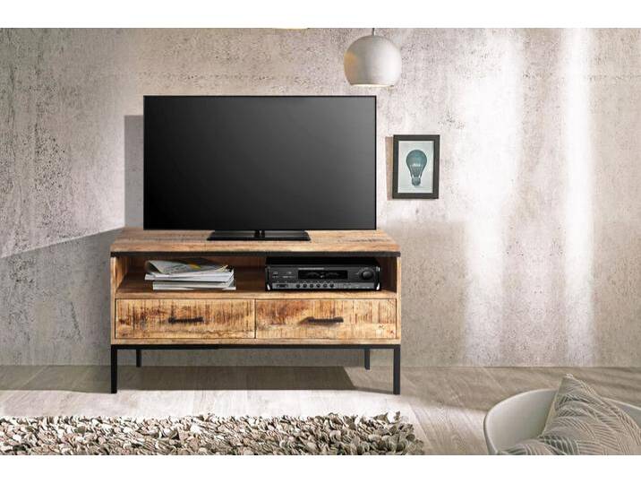 Lowboard TV-Board 100 x 50 x 40 cm Mangoholz massiv ARTA Lowboard TV-Board 100 x 50 x 40 cm Mangoholz massiv ARTA von Möbelliebling