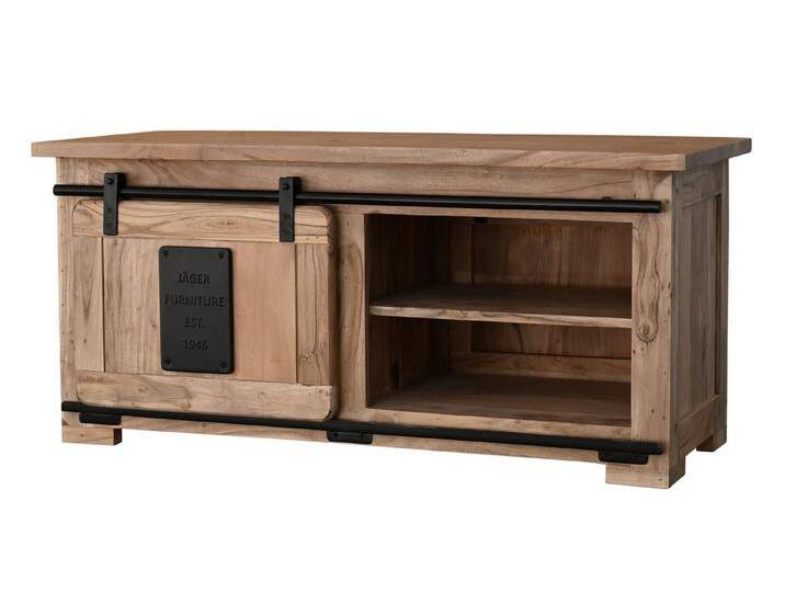 SAM® Couchtisch Gia, Akazienholz, mit Baumkante oder gerader Kante, Industrial-Design von SAM-Stil-Art-Möbel