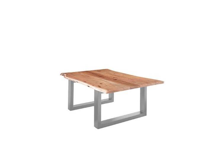 SAM® Couchtisch Turna, massives Akazienholz, natürliche Baumkante, Metallgestell U-Form, beige von SAM-Stil-Art-Möbel