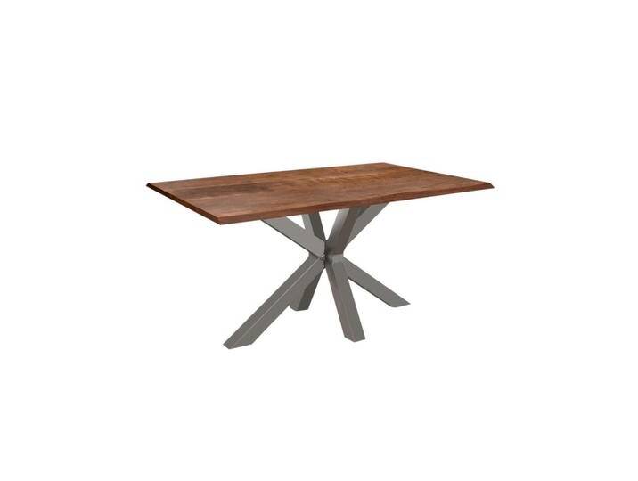 SAM ESSTISCH, Braun, Holz, Echtholz,Akazie, Rechteckig,Quadratisch, Sternfuß, 120x76x80 cm, Esszimmer, Tische, Esstische von SAM-Stil-Art-Möbel