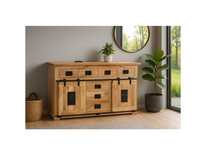 SAM SIDEBOARD, Beige, Holz, Echtholz,Akazie, Rechteckig,Rechteckig, 150x90x45 cm, Wohnzimmer, Kommoden & Sideboards, Sideboards SAM SIDEBOARD, Beige, Holz, Echtholz,Akazie, Rechteckig,Rechteckig, 150x90x45 cm, Wohnzimmer, Kommoden & Sideboards, Sideboards von SAM-Stil-Art-Möbel