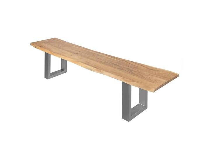 SAM SITZBANK, Beige, Holz, Echtholz,Akazie, Rechteckig,Rechteckig, U-Form, 200x40x42 cm, Esszimmer, Bänke, Sitzbänke von SAM-Stil-Art-Möbel