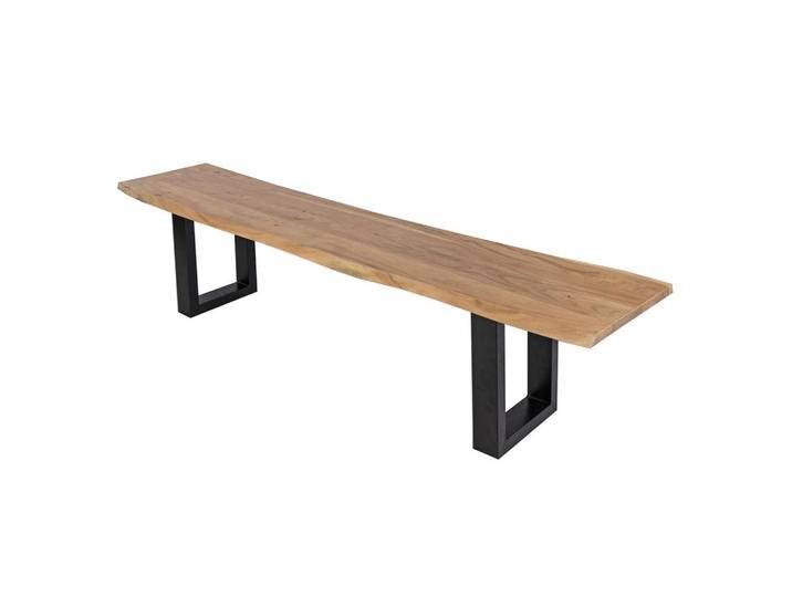 SAM SITZBANK, Beige, Holz, Echtholz,Akazie, Rechteckig,Rechteckig, U-Form, 200x47x42 cm, Esszimmer, Bänke, Sitzbänke von SAM-Stil-Art-Möbel