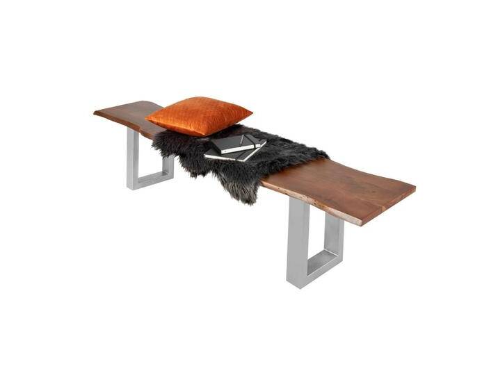 SAM SITZBANK, Braun, Holz, Echtholz,Akazie, Rechteckig,Rechteckig, U-Form, 220x47x42 cm, Esszimmer, Bänke, Sitzbänke von SAM-Stil-Art-Möbel