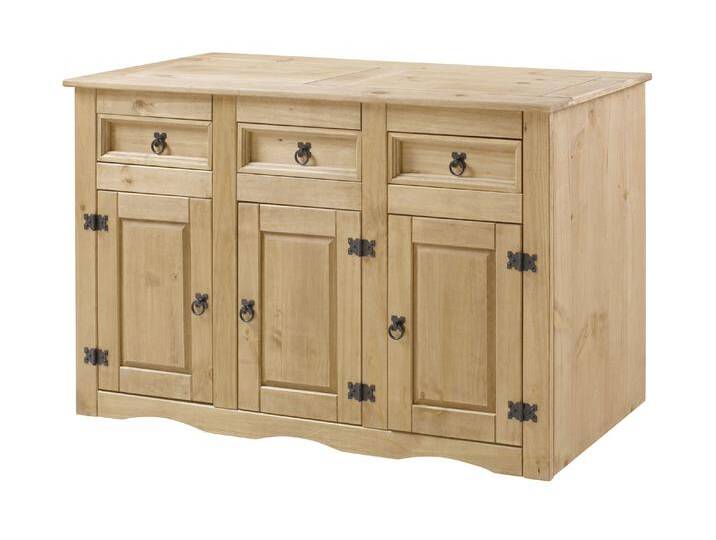 Sideboard 132 x 84 x 44 cm massiv Kiefer natur MEXICO Sideboard 132 x 84 x 44 cm massiv Kiefer natur MEXICO von Möbelliebling