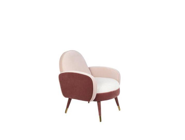 Zuiver Sessel Retro Sessel Cocktailsessel SAM Rosa Lounger von SAM-Stil-Art-Möbel