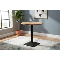 Bistrotisch massiv Mango rough rund 70 cm Säulengestell-eckig schwarz EMILIO Bistrotisch massiv Mango rough rund 70 cm Säulengestell-eckig schwarz EMILIO von SAM